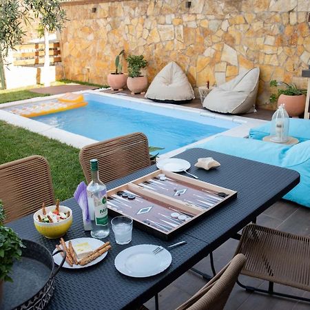 Dandy Villas Nea Roda - Melodic Waves - Private - Pool - Parking - Cellar Exteriör bild