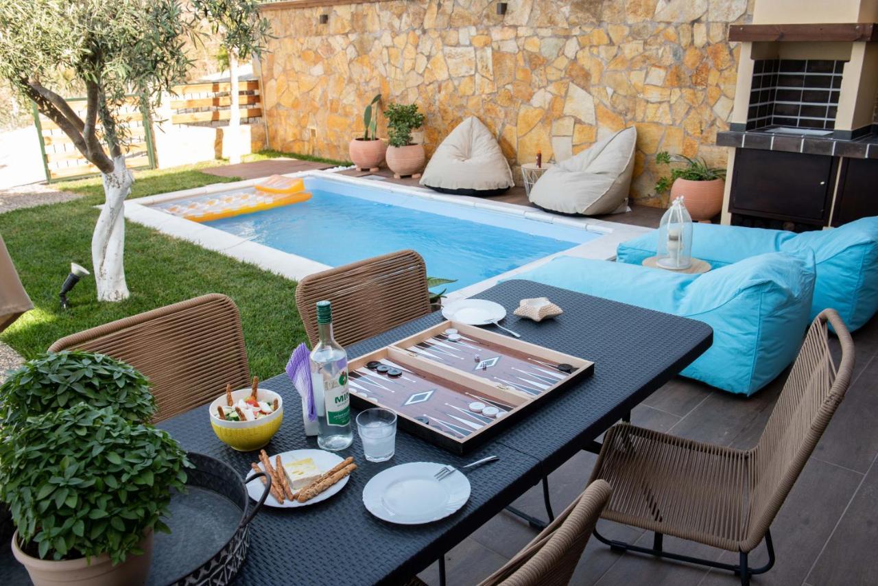 Dandy Villas Nea Roda - Melodic Waves - Private - Pool - Parking - Cellar Exteriör bild